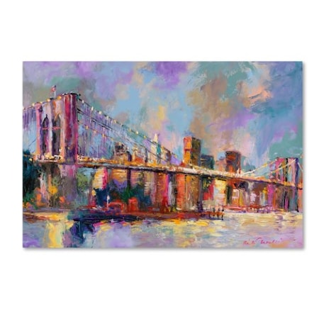 Richard Wallich 'Brooklyn Bridge' Canvas Art,12x19